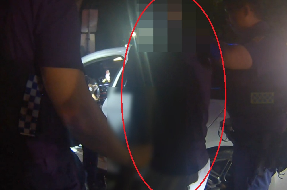 逆向車停路中央　21歲刺青男涉吸毒神智不清