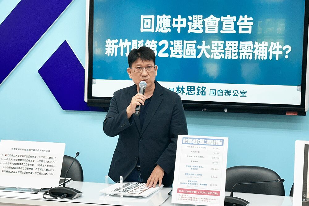 提告歐陽霆違法操作罷免　林思銘：絕不容忍偷查個資抹黑造謠