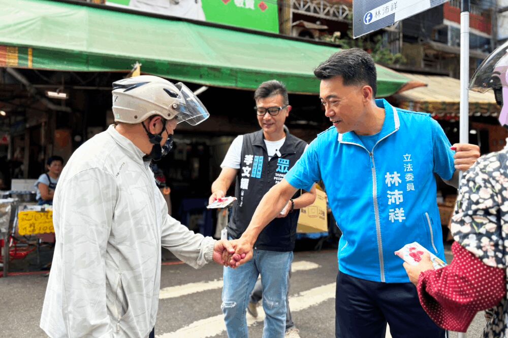 基隆藍白合體　林沛祥、李文耀宣傳投不同意罷免票