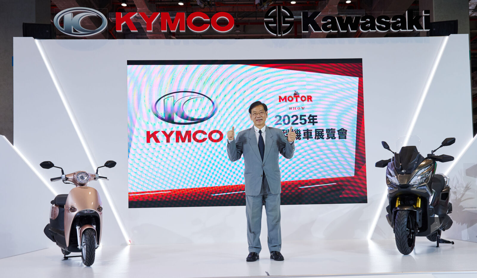 KYMCO重車展亮相新車　光陽新董座柯俊斌推4年保固回饋市場
