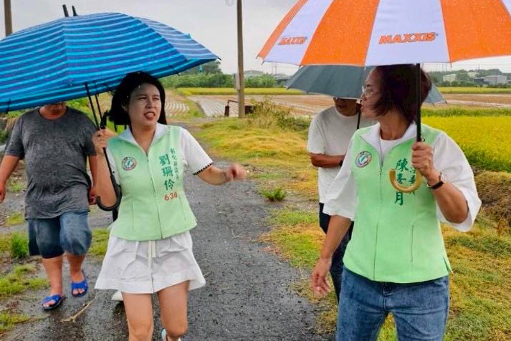 陳素月勘災助力　彰化列入丹娜絲颱風及0708豪雨農損救助區