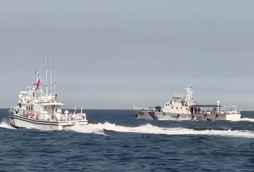 4艘中國海警船侵擾金門水域　海巡捍衛國安併航驅離