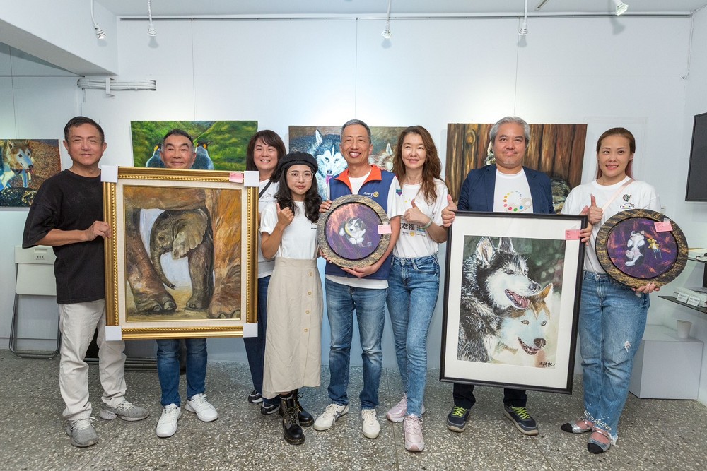讓藝術照亮浪浪、瀕危動物生命之路　北市東欣扶輪社公益畫展10/9~10/20登場