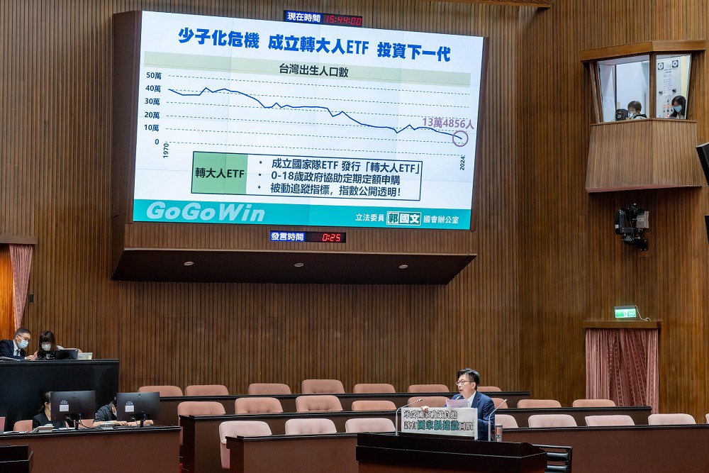 提成立「轉大人ETF」逆轉少子化危機　郭國文：讓青年滿18歲即有第一桶金