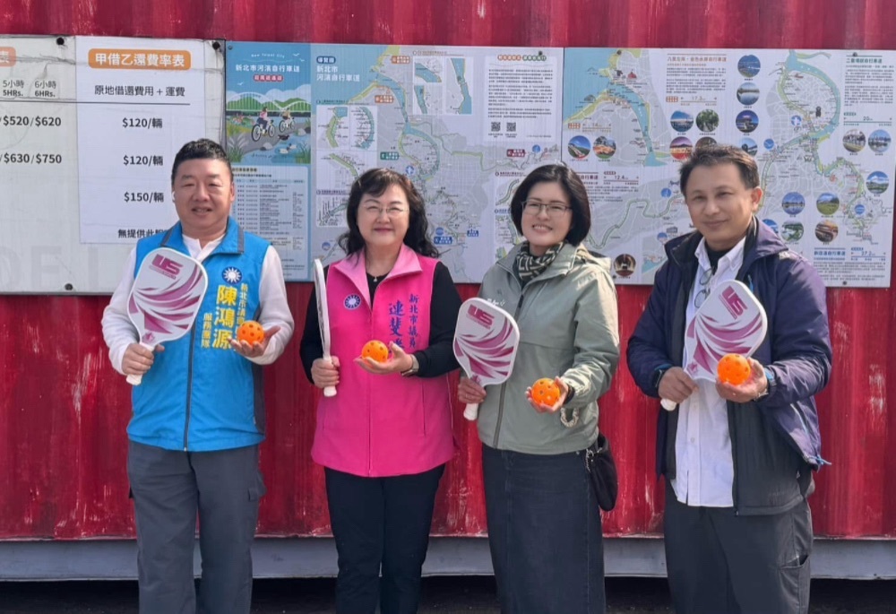 從長輩到年輕人都適合　許昭興爭取永和中正橋規劃匹克球場