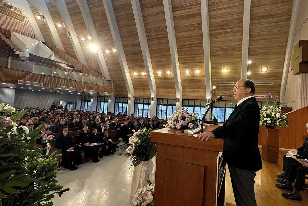 邵玉銘追思禮拜　胡志強：至情至性的知識分子