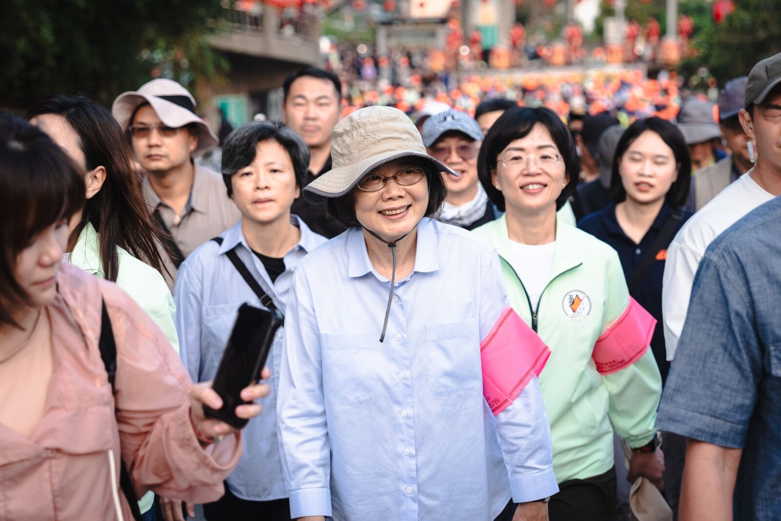 蘇巧慧隨蔡英文接駕白沙屯媽祖　沿途民眾熱情高喊「唯一支持」