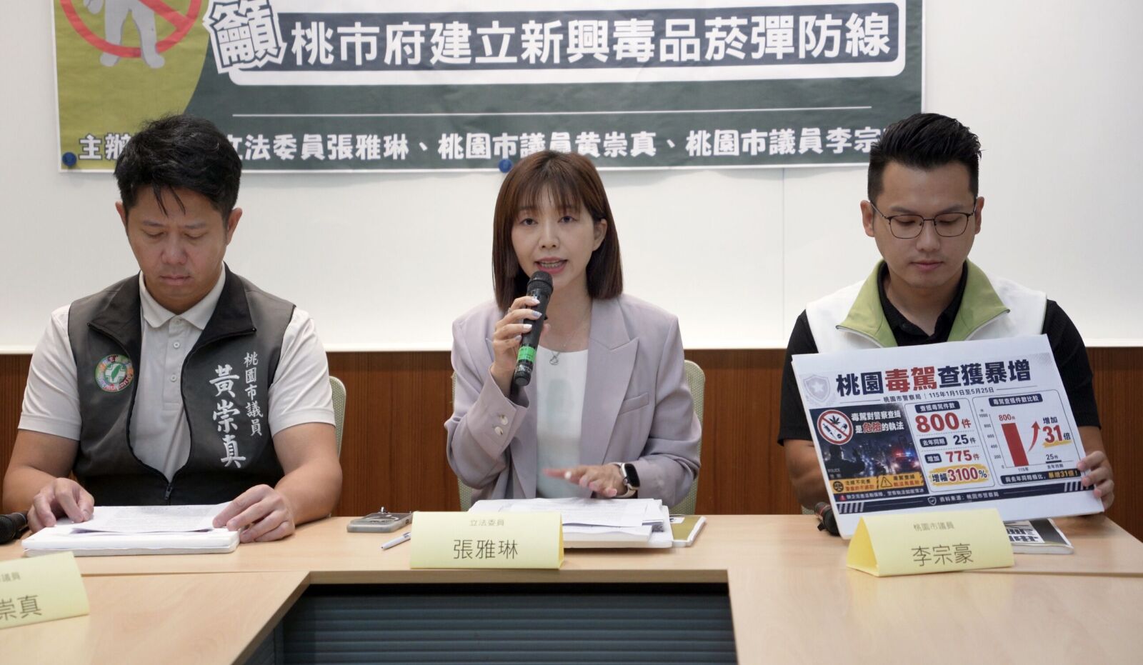 籲桃園訂新興毒品菸彈防制自治條例　黃崇真：中央與地方應同步強化