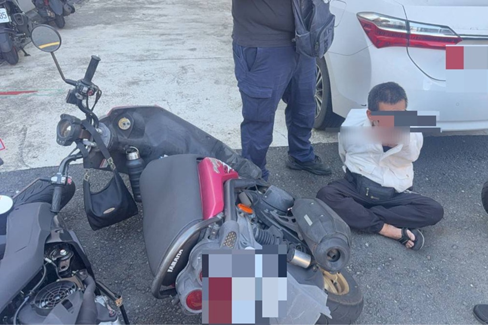電眼鎖定失竊機車　61歲竊嫌拒捕推倒機車壓傷警員
