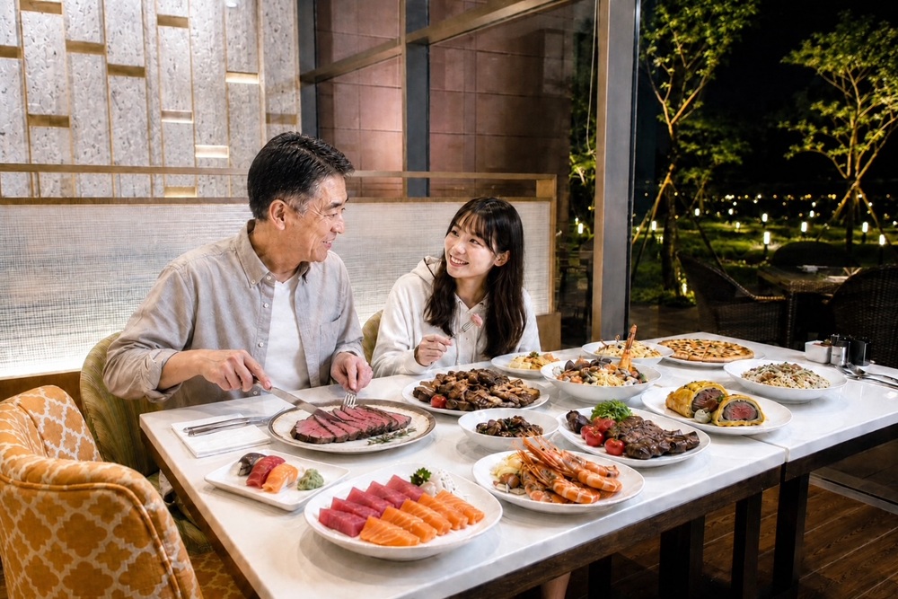 美牛黑鮪魚戶外BBQ一次吃到飽　喊父親節快樂Buffet雙人2588元起